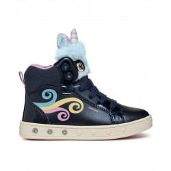 GEOX ΚΟΡΙΤΣΙ SNEAKER J468WA 0NFBH C4243 ΜΠΛΕ